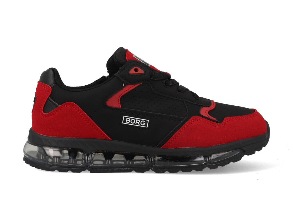 Björn Borg Sneakers X500 PRF BLK 0950 Zwart / Rood-31 maat 31